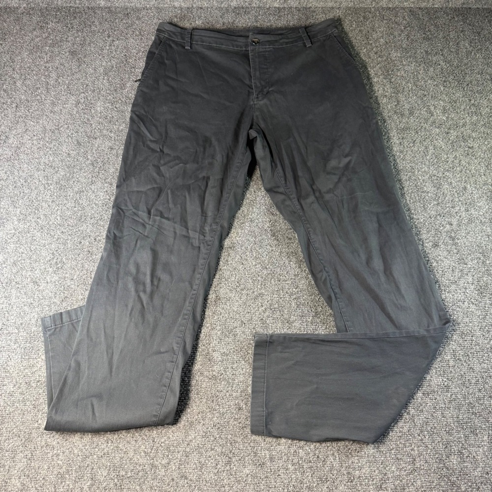 Birddogs Mens Charcoal Grey Stretch Chino Pants 32x34 Hummingbird Logo